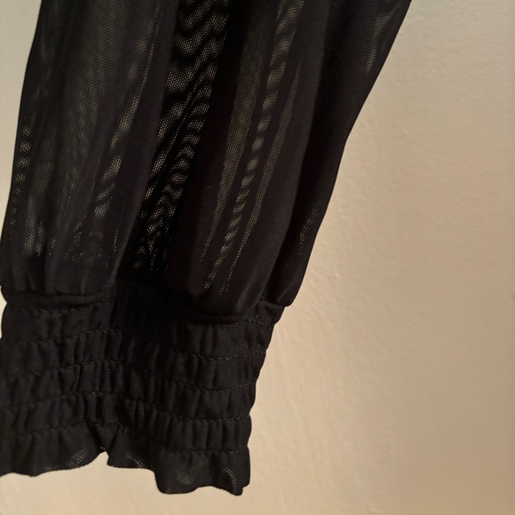 Knox rose black dress with sheer sleeves size large - Picture 6 of 7